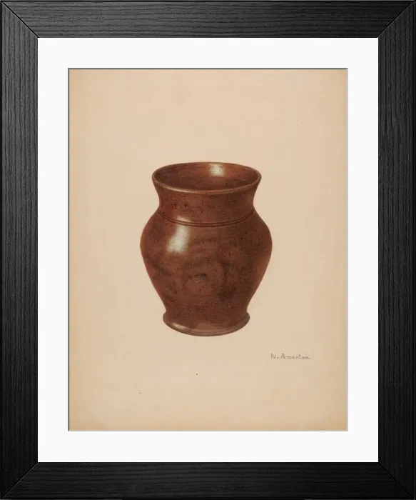 Framed Print : Vase, c. 1939. Creator: Nicholas Amantea Framed Print : Vase, c. 1939. Creator: Nicholas Amantea