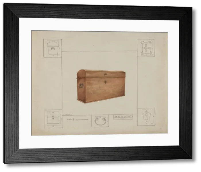Framed Print : Cedar Chest, c. 1936. Creator: Henry Meyers Framed Print : Cedar Chest, c. 1936. Creator: Henry Meyers
