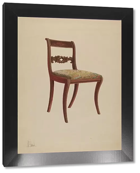 Side Chair, 1937. Creator: Nicholas Gorid