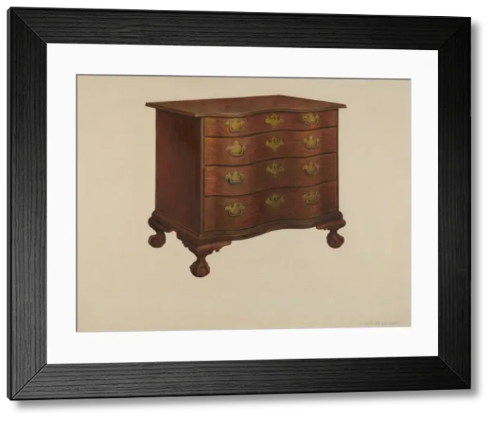 Framed Print : Chest of Drawers, 1938. Creators: Arsen Maralian, Frank Wenger Framed Print : Chest of Drawers, 1938. Creators: Arsen Maralian, Frank Wenger