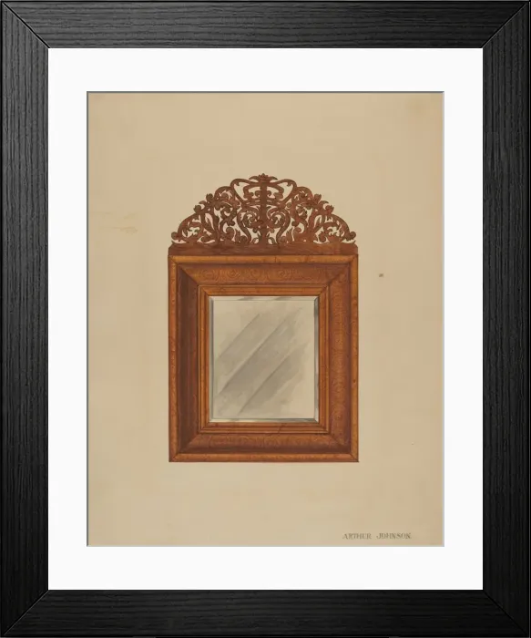 Framed Print : Mirror, c. 1936. Creator: Arthur Johnson Framed Print : Mirror, c. 1936. Creator: Arthur Johnson