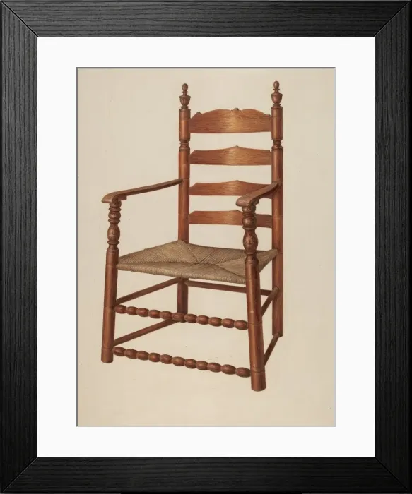 Framed Print : Armchair, 1941. Creator: Isadore Goldberg Framed Print : Armchair, 1941. Creator: Isadore Goldberg