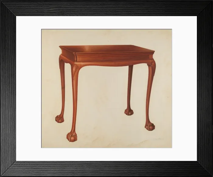 Framed Print : Table, 1941. Creator: Isadore Goldberg Framed Print : Table, 1941. Creator: Isadore Goldberg