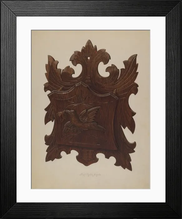 Framed Print : Wall Rack for Newspapers, 1939. Creator: Lloyd Charles Lemcke Framed Print : Wall Rack for Newspapers, 1939. Creator: Lloyd Charles Lemcke