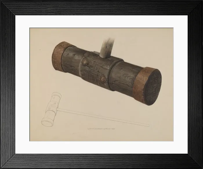 Framed Print : Caulking Hammer, 1937. Creator: Lloyd Charles Lemcke Framed Print : Caulking Hammer, 1937. Creator: Lloyd Charles Lemcke