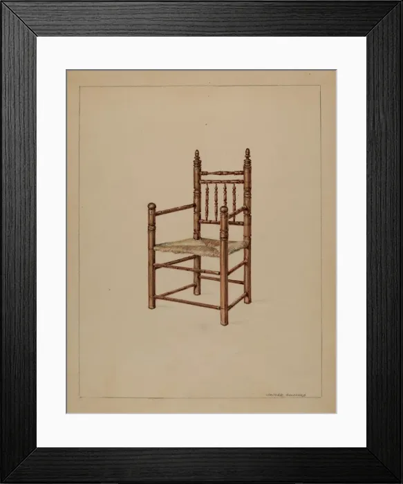 Framed Print : Chair, 1935 / 1942. Creator: Isadore Goldberg Framed Print : Chair, 1935 / 1942. Creator: Isadore Goldberg