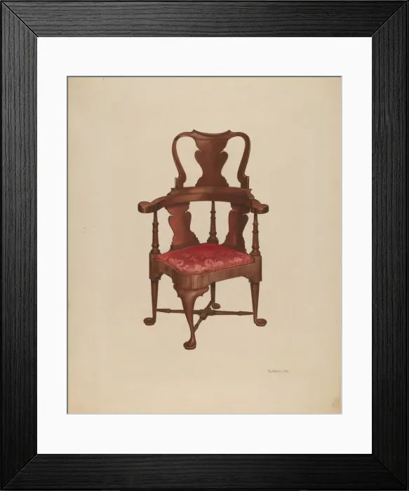 Framed Print : Roundabout Chair, 1937. Creator: Arsen Maralian Framed Print : Roundabout Chair, 1937. Creator: Arsen Maralian