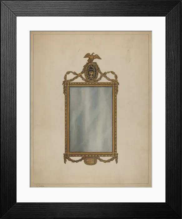 Framed Print : Mirror, 1935 / 1942. Creator: Nicholas Gorid Framed Print : Mirror, 1935 / 1942. Creator: Nicholas Gorid