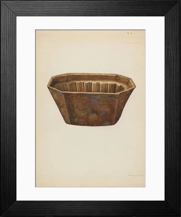 Framed Print : Crockery Mold, c. 1939. Creator: William Kieckhofel Framed Print : Crockery Mold, c. 1939. Creator: William Kieckhofel
