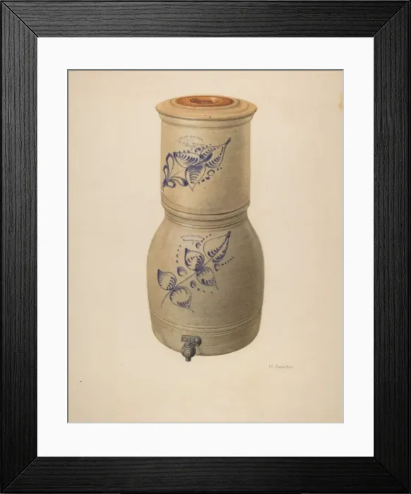 Framed Print : Water Filter and Cooler, c. 1938. Creator: Nicholas Amantea Framed Print : Water Filter and Cooler, c. 1938. Creator: Nicholas Amantea