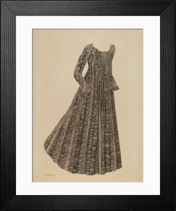 Framed Print : Ball Dress, c. 1939. Creator: Edith Magnette