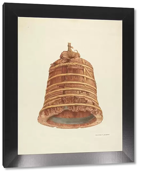 Wooden Bell, c. 1940. Creator: Edward Jewett
