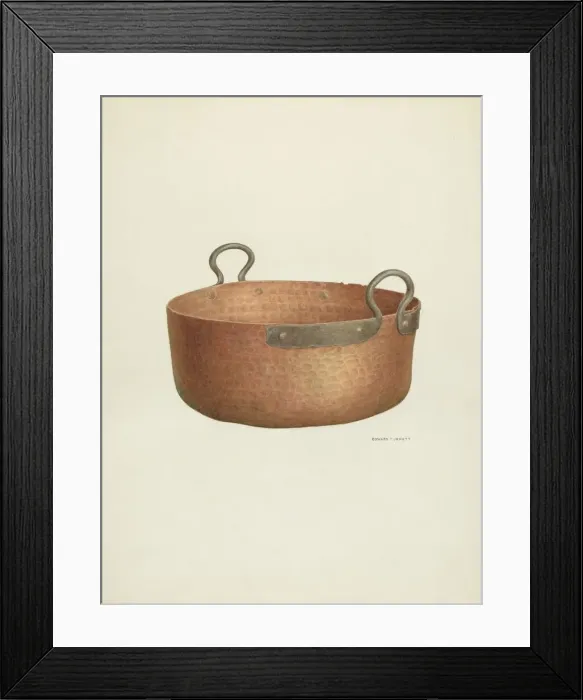 Framed Print : Copper Vat, c. 1940. Creator: Edward Jewett Framed Print : Copper Vat, c. 1940. Creator: Edward Jewett