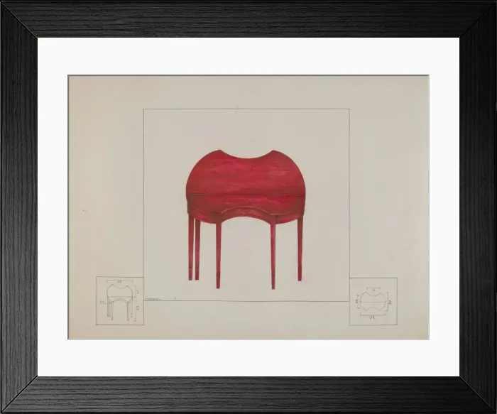 Framed Print : Card Table, c. 1936. Creator: Henry Meyers Framed Print : Card Table, c. 1936. Creator: Henry Meyers