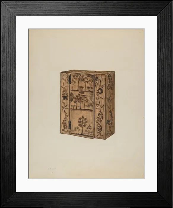 Framed Print : Cupboard, c. 1938. Creator: Charles Henning Framed Print : Cupboard, c. 1938. Creator: Charles Henning