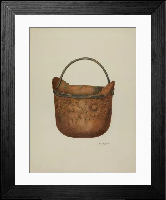 Framed Print : Bucket, c. 1940. Creator: William Kieckhofel Framed Print : Bucket, c. 1940. Creator: William Kieckhofel