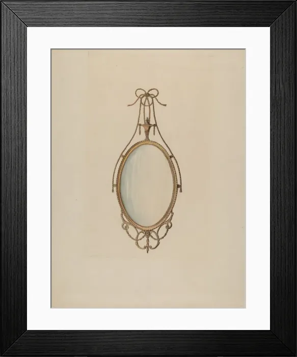 Framed Print : Mirror, c. 1936. Creator: Nicholas Gorid Framed Print : Mirror, c. 1936. Creator: Nicholas Gorid