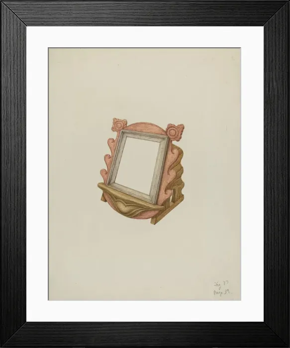 Framed Print : Missal Stand, c. 1940. Creator: William Kieckhofel Framed Print : Missal Stand, c. 1940. Creator: William Kieckhofel
