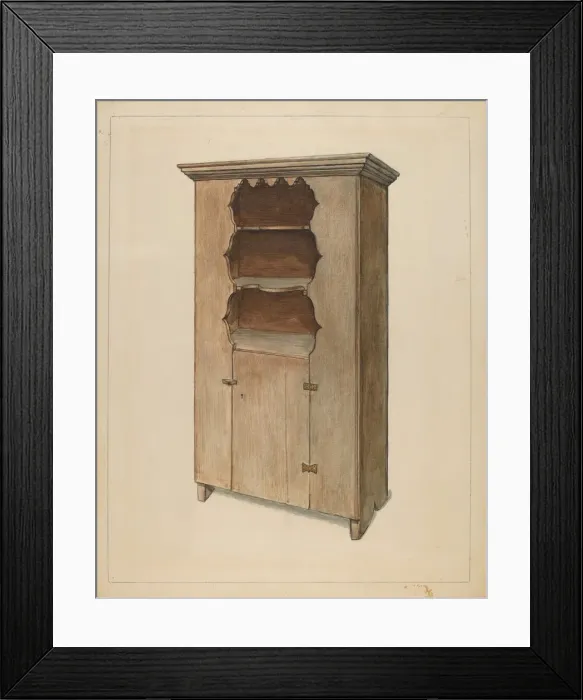Framed Print : Cupboard, c. 1936. Creator: Bernard Gussow Framed Print : Cupboard, c. 1936. Creator: Bernard Gussow