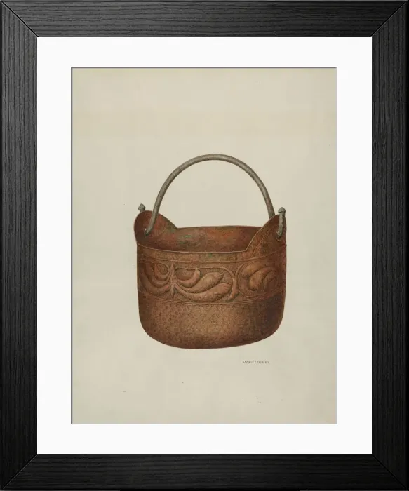 Framed Print : Bucket, c. 1940. Creator: William Kieckhofel Framed Print : Bucket, c. 1940. Creator: William Kieckhofel