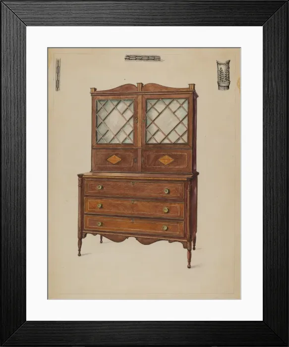 Framed Print : Secretary, c. 1936. Creator: Bernard Gussow Framed Print : Secretary, c. 1936. Creator: Bernard Gussow