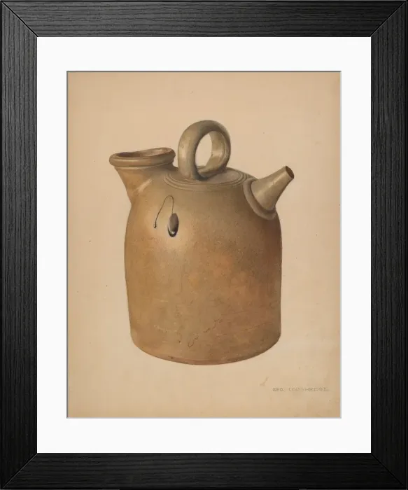 Framed Print : Water Jug, c. 1938. Creator: George Loughridge Framed Print : Water Jug, c. 1938. Creator: George Loughridge