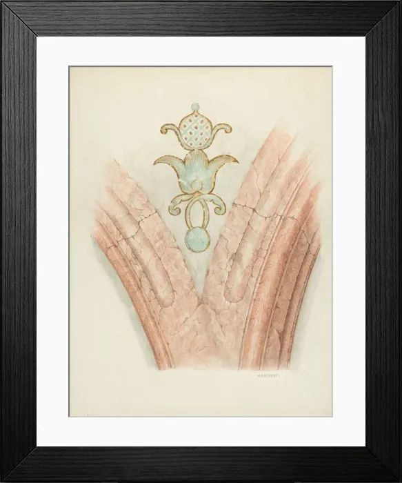Framed Print : Ceiling Decoration, c. 1941. Creator: William Kieckhofel Framed Print : Ceiling Decoration, c. 1941. Creator: William Kieckhofel