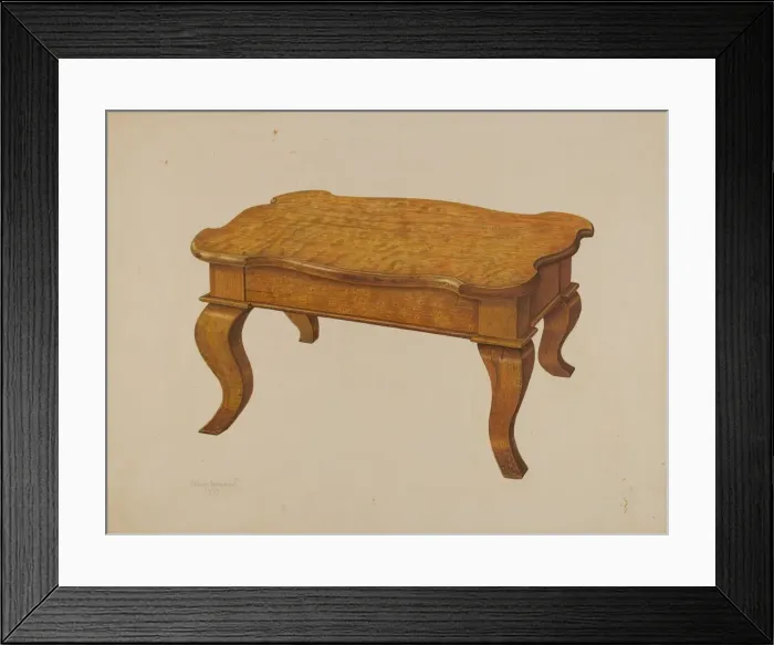 Framed Print : Footstool, 1939. Creator: Albert Geuppert Framed Print : Footstool, 1939. Creator: Albert Geuppert