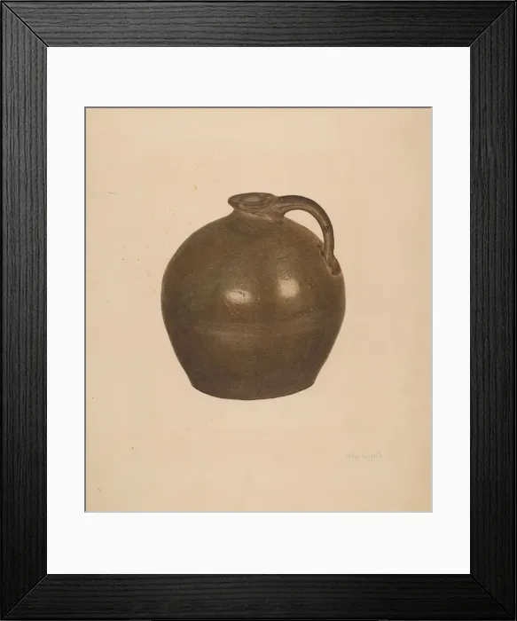 Framed Print : Jug, c. 1939. Creator: LeRoy Griffith Framed Print : Jug, c. 1939. Creator: LeRoy Griffith