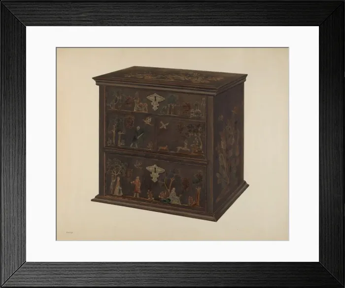 Framed Print : Chest of Drawers, c. 1939. Creator: Charles Henning Framed Print : Chest of Drawers, c. 1939. Creator: Charles Henning