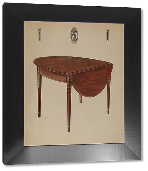 Pembroke Table (Drop Leaf), 1935  /  1942. Creator: Bernard Gussow