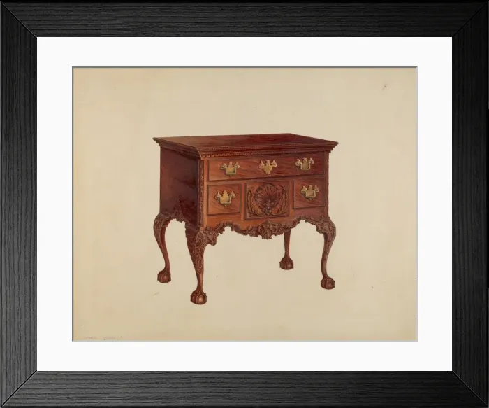 Framed Print : Lowboy, c. 1938. Creator: Isadore Goldberg Framed Print : Lowboy, c. 1938. Creator: Isadore Goldberg