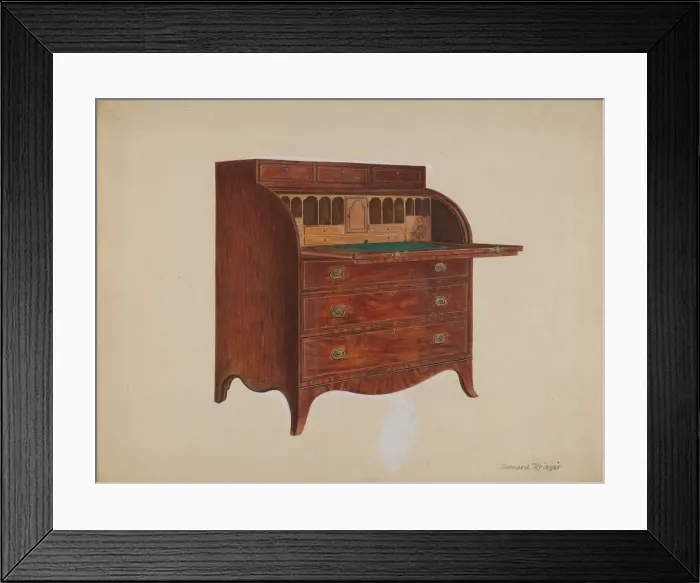 Framed Print : Secretary, 1937. Creator: Bernard Krieger Framed Print : Secretary, 1937. Creator: Bernard Krieger