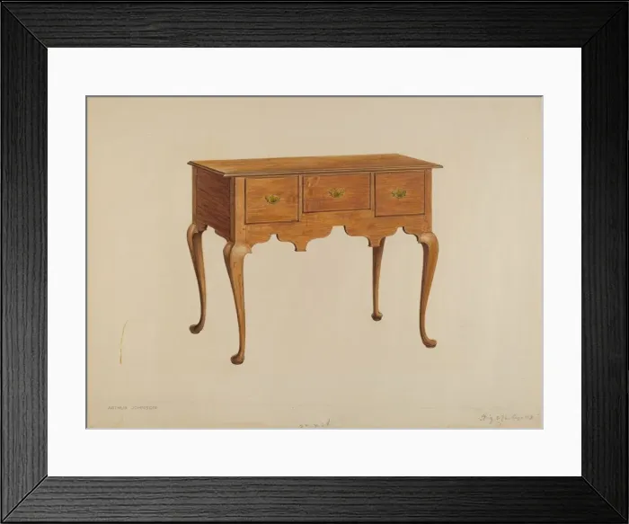 Framed Print : Lowboy, c. 1939. Creator: Arthur Johnson Framed Print : Lowboy, c. 1939. Creator: Arthur Johnson