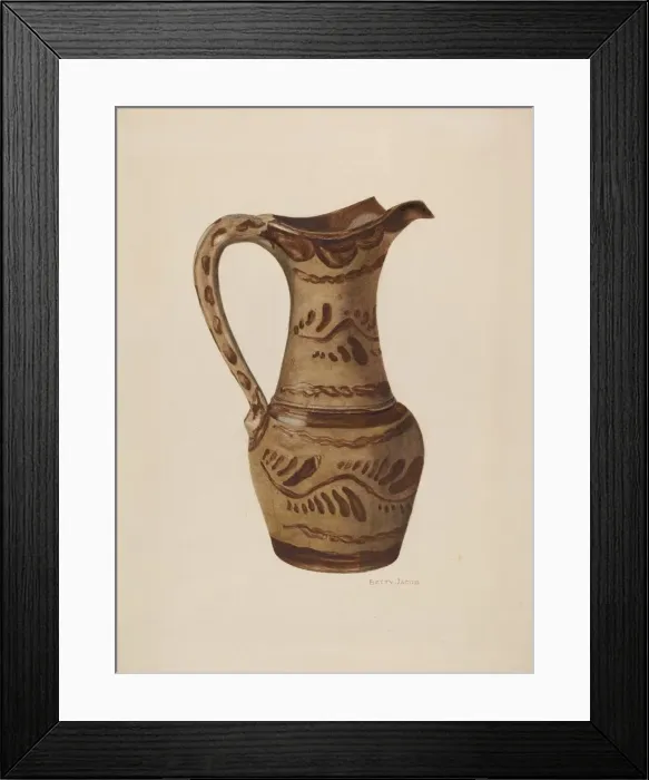 Framed Print : Pitcher, c. 1940. Creator: Betty Jacob Framed Print : Pitcher, c. 1940. Creator: Betty Jacob