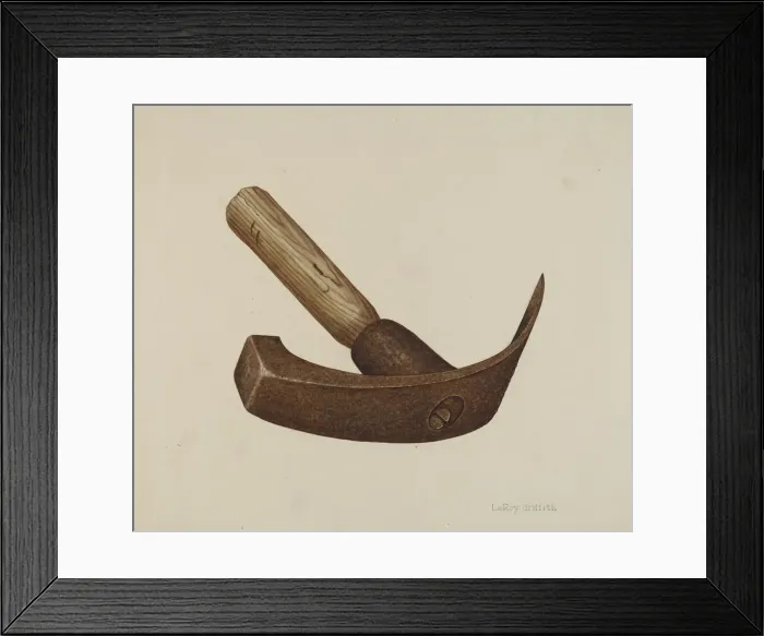 Framed Print : Adze, c. 1941. Creator: LeRoy Griffith Framed Print : Adze, c. 1941. Creator: LeRoy Griffith