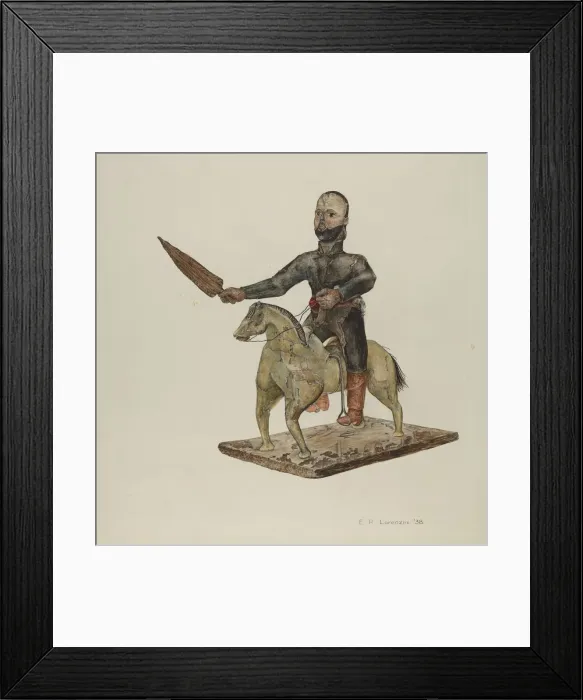 Framed Print : Santo Bulto (Santiago or San Diego), 1938. Creator: Eldora P. Lorenzini Framed Print : Santo Bulto (Santiago or San Diego), 1938. Creator: Eldora P. Lorenzini