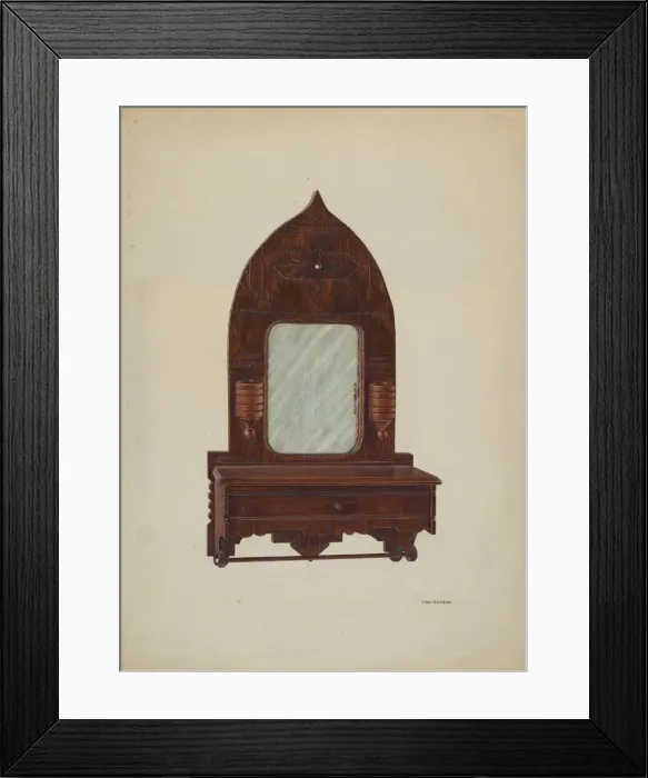 Framed Print : Comb Box, c. 1940. Creator: Chris Makrenos Framed Print : Comb Box, c. 1940. Creator: Chris Makrenos
