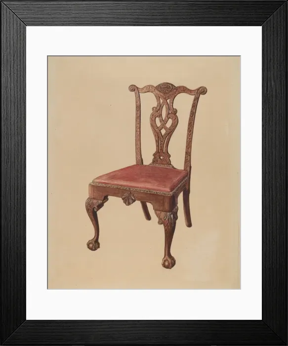 Framed Print : Chair, 1935 / 1942. Creator: Bernard Gussow Framed Print : Chair, 1935 / 1942. Creator: Bernard Gussow