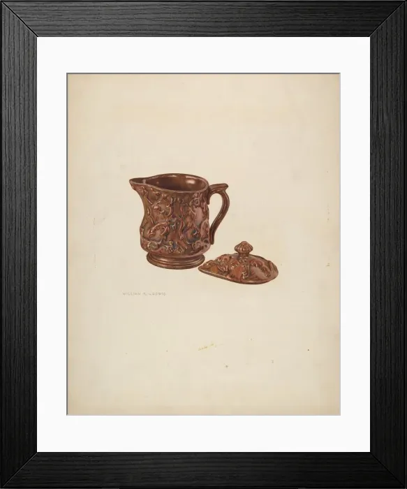 Framed Print : Syrup Pitcher, c. 1941. Creator: William Ludwig Framed Print : Syrup Pitcher, c. 1941. Creator: William Ludwig