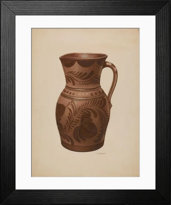 Framed Print : Pitcher, c. 1941. Creator: Henry Moran Framed Print : Pitcher, c. 1941. Creator: Henry Moran
