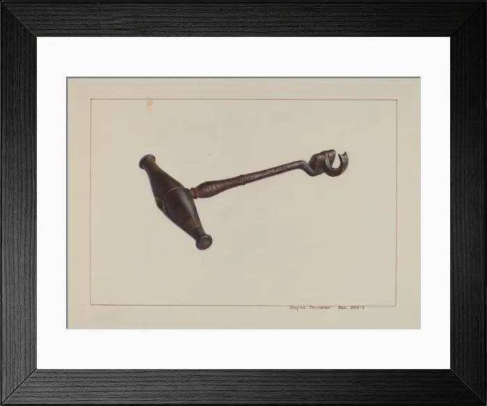 Framed Print : Turn Key Tooth Extractor, c. 1938. Creator: Regina Henderer Framed Print : Turn Key Tooth Extractor, c. 1938. Creator: Regina Henderer