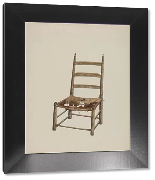 Handmade Chair, c. 1938. Creator: Annie B Johnston