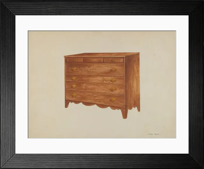 Framed Print : Chest, c. 1938. Creator: Henry Meyers Framed Print : Chest, c. 1938. Creator: Henry Meyers