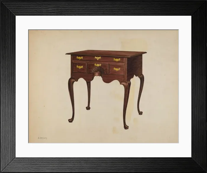 Framed Print : Lowboy, c. 1936. Creator: Arthur Johnson Framed Print : Lowboy, c. 1936. Creator: Arthur Johnson