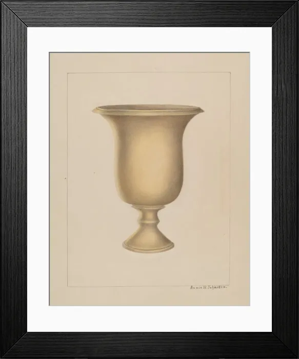 Framed Print : Stoneware Jar, c. 1937. Creator: Annie B Johnston Framed Print : Stoneware Jar, c. 1937. Creator: Annie B Johnston