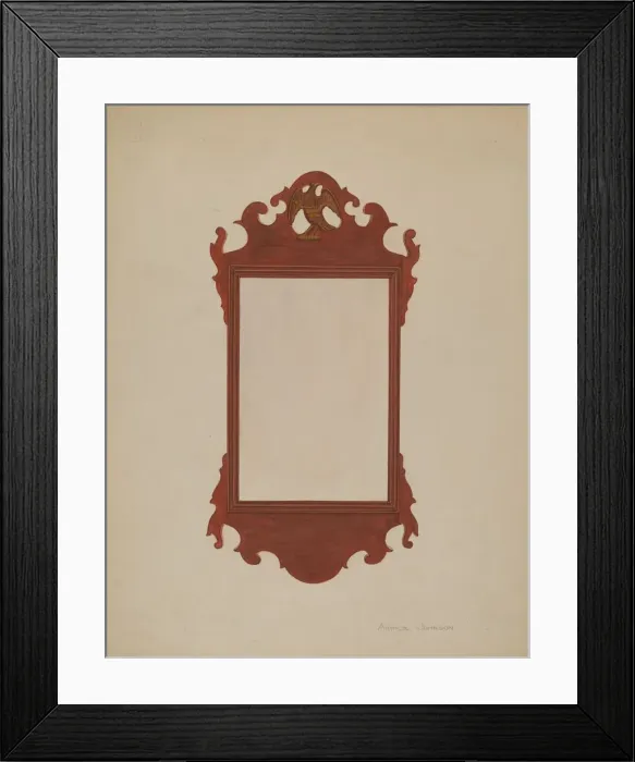 Framed Print : Mirror, c. 1936. Creator: Arthur Johnson Framed Print : Mirror, c. 1936. Creator: Arthur Johnson