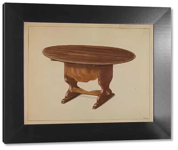 Hutch Table, c. 1939. Creator: Nicholas Gorid