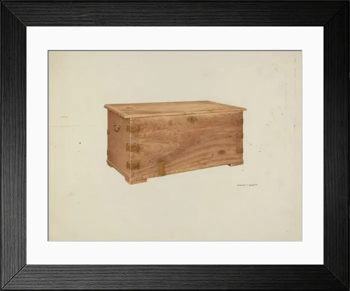 Framed Print : Chest, 1937. Creator: Edward Jewett Framed Print : Chest, 1937. Creator: Edward Jewett