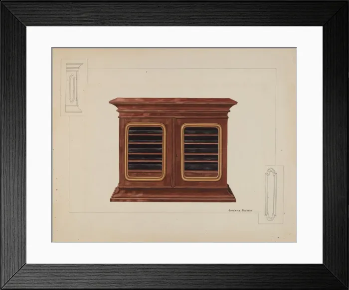 Framed Print : Cabinet, c. 1937. Creator: Gordena Jackson Framed Print : Cabinet, c. 1937. Creator: Gordena Jackson